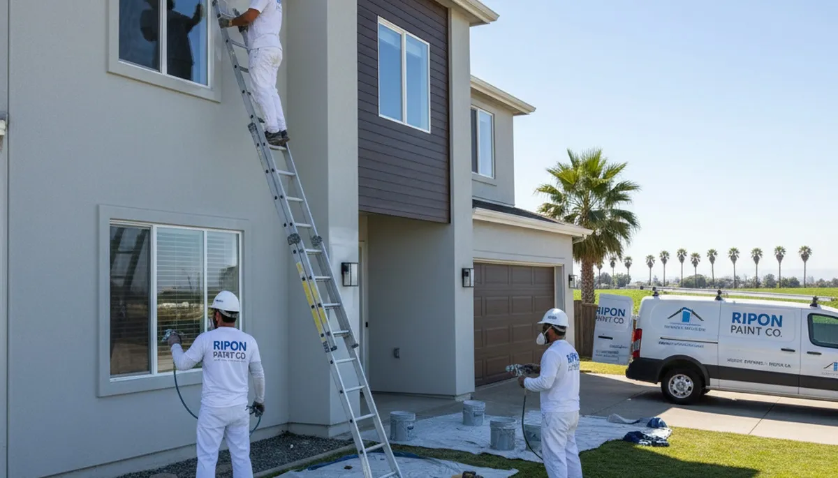 House painting service in Stockton, CA for residential exterior and interior home painting