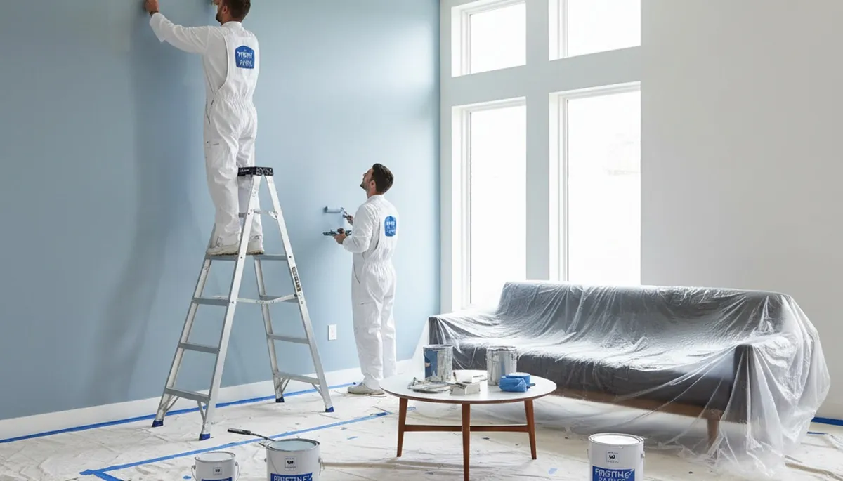 Professional interior house painting by expert painters in Stockton, CA living room remodel